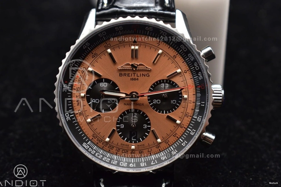 SS Version Navitimer L-Orange Chrono Blk BLS Best LE 1:1 43mm A7750 0509